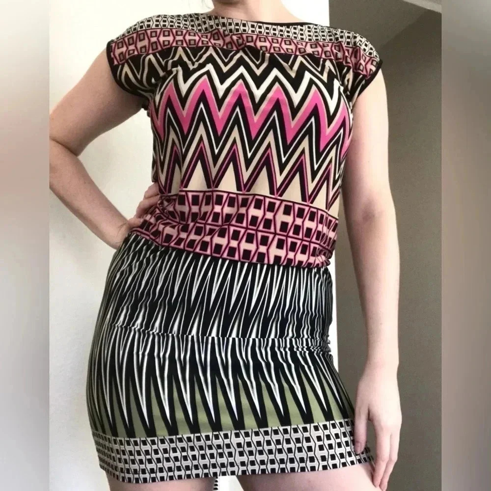 London Times Adorable Print Dress Size 4